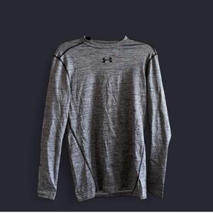 Under Armour Men's Heathered Gray Long Sleeve Tee